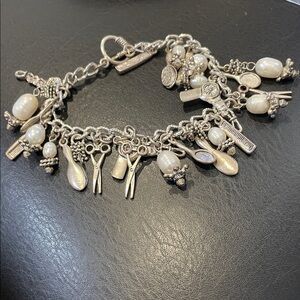 Hair dresser charm bracelet